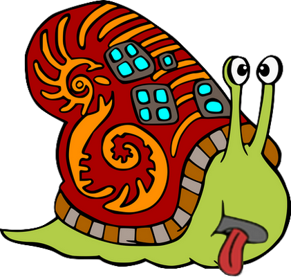escargot - animal rampant - animaux - smiley émoticône émoji cartoon clipart illustration - artémotic