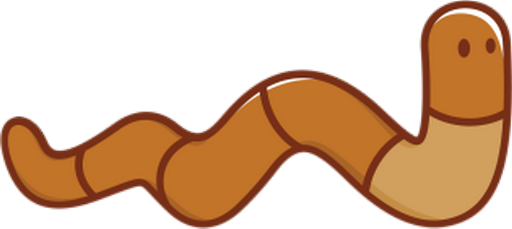 ver - animal rampant - animaux - smiley émoticône émoji cartoon clipart illustration - artémotic