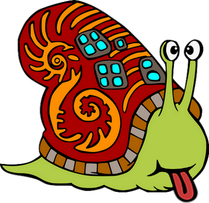 escargot - animal rampant - animaux - smiley émoticône émoji cartoon clipart illustration - artémotic