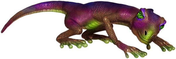 lézard- animal rampant - animaux - smiley émoticône émoji cartoon clipart illustration - artémotic