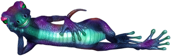 lézard- animal rampant - animaux - smiley émoticône émoji cartoon clipart illustration - artémotic