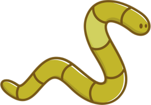 ver - animal rampant - animaux - smiley émoticône émoji cartoon clipart illustration - artémotic