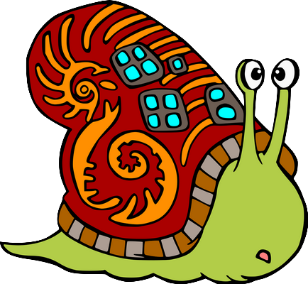 escargot - animal rampant - animaux - smiley émoticône émoji cartoon clipart illustration - artémotic