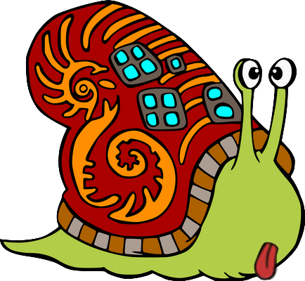 escargot - animal rampant - animaux - smiley émoticône émoji cartoon clipart illustration - artémotic