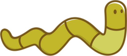 ver - animal rampant - animaux - smiley émoticône émoji cartoon clipart illustration - artémotic