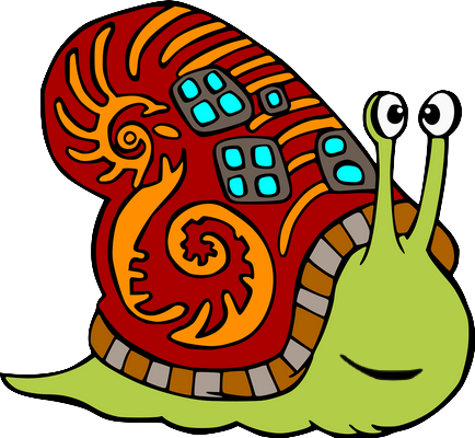 escargot - animal rampant - animaux - smiley émoticône émoji cartoon clipart illustration - artémotic