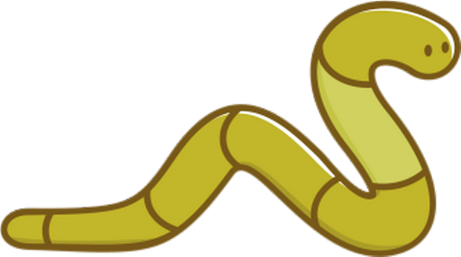 ver - animal rampant - animaux - smiley émoticône émoji cartoon clipart illustration - artémotic