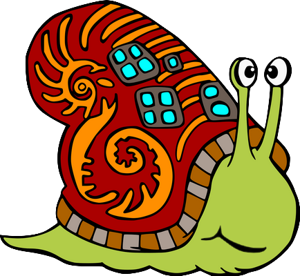 escargot - animal rampant - animaux - smiley émoticône émoji cartoon clipart illustration - artémotic