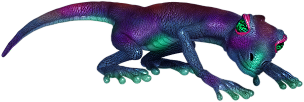 lézard- animal rampant - animaux - smiley émoticône émoji cartoon clipart illustration - artémotic
