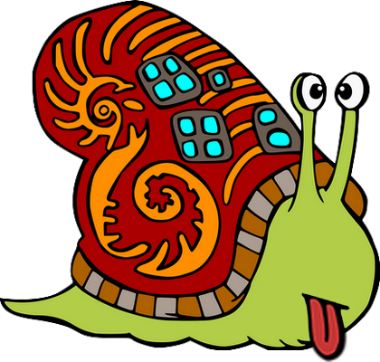 escargot - animal rampant - animaux - smiley émoticône émoji cartoon clipart illustration - artémotic