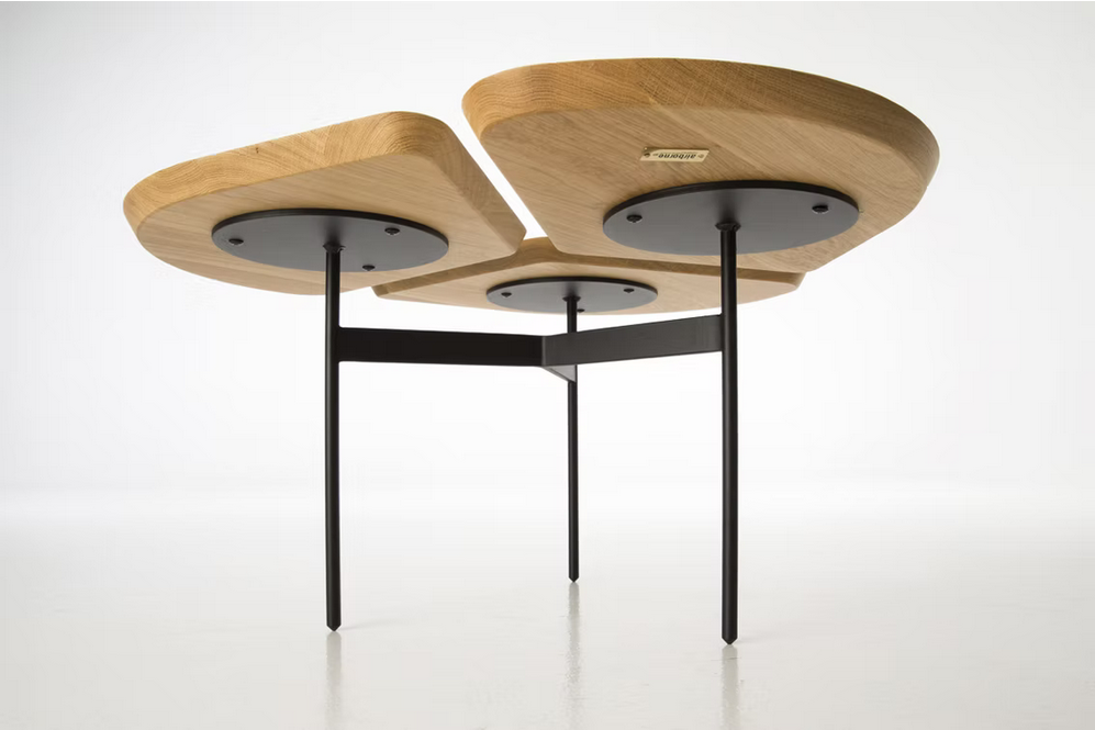 La table Airborne Miss Trèfle taille S, détail vu dessous - Ecoute Bergere