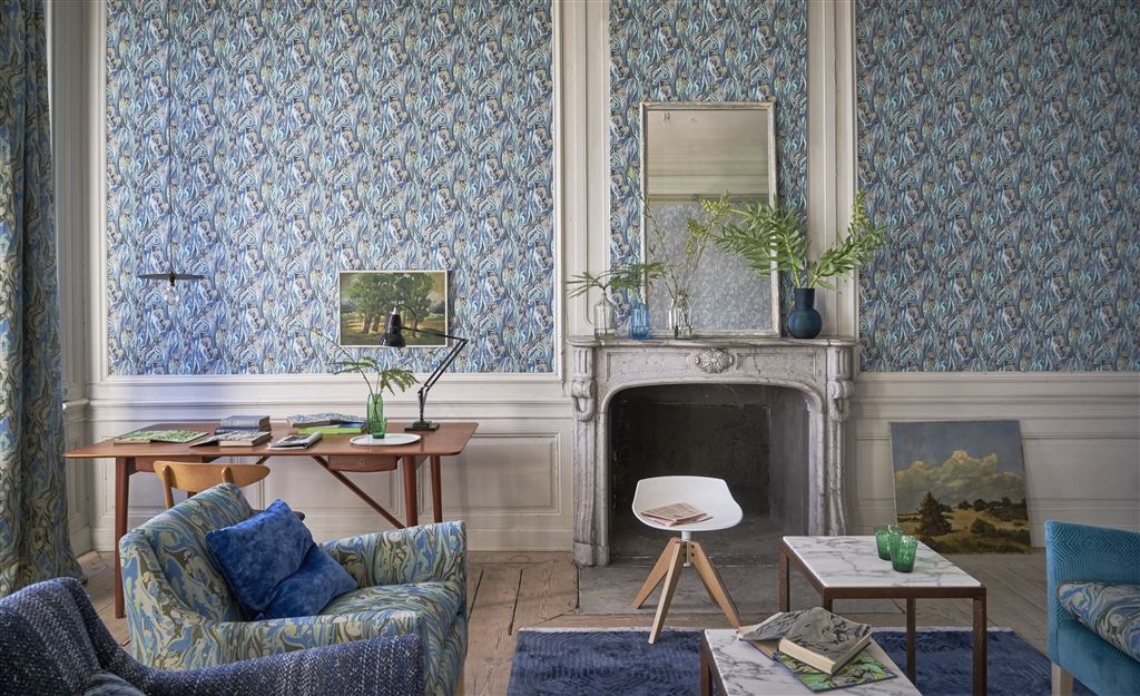 Décor bleu Designers Guild - Ecoute Bergère conseiller décor