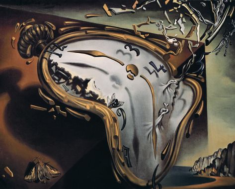 image du tableau de Dali: les montres molles