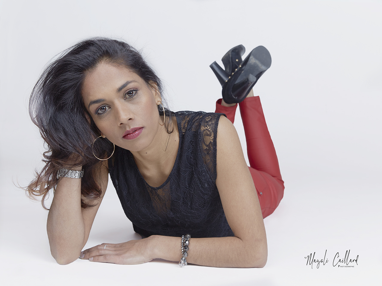 portrait féminin en studio