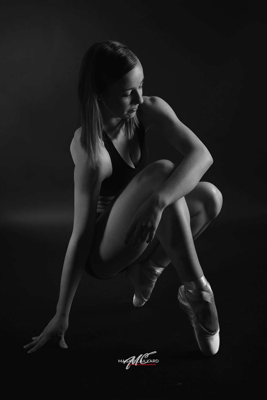 portrait féminin en studio danseuse