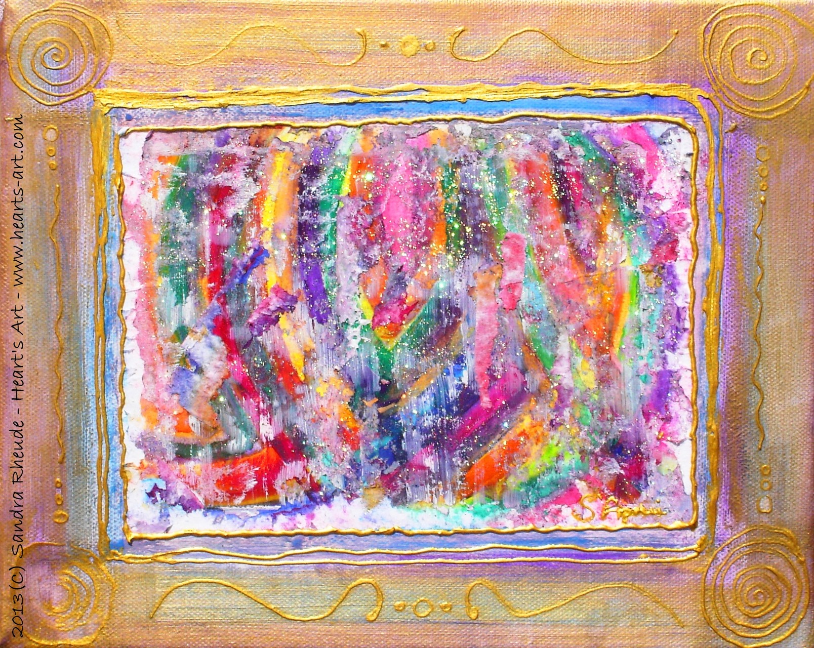 'A Look inside' - 2013/67 - Acryl/MixedMedia auf Leinwand - 30 x 24 cm - € 130