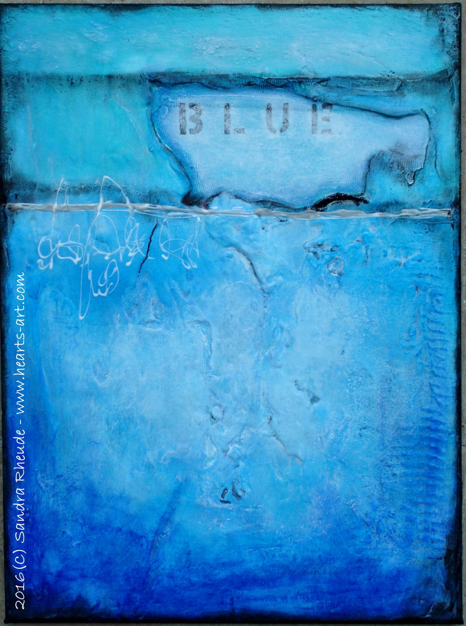 'Blue' -  2016/13 - Acryl/MixedMedia auf Leinwand - 30 x 40 cm - € 220