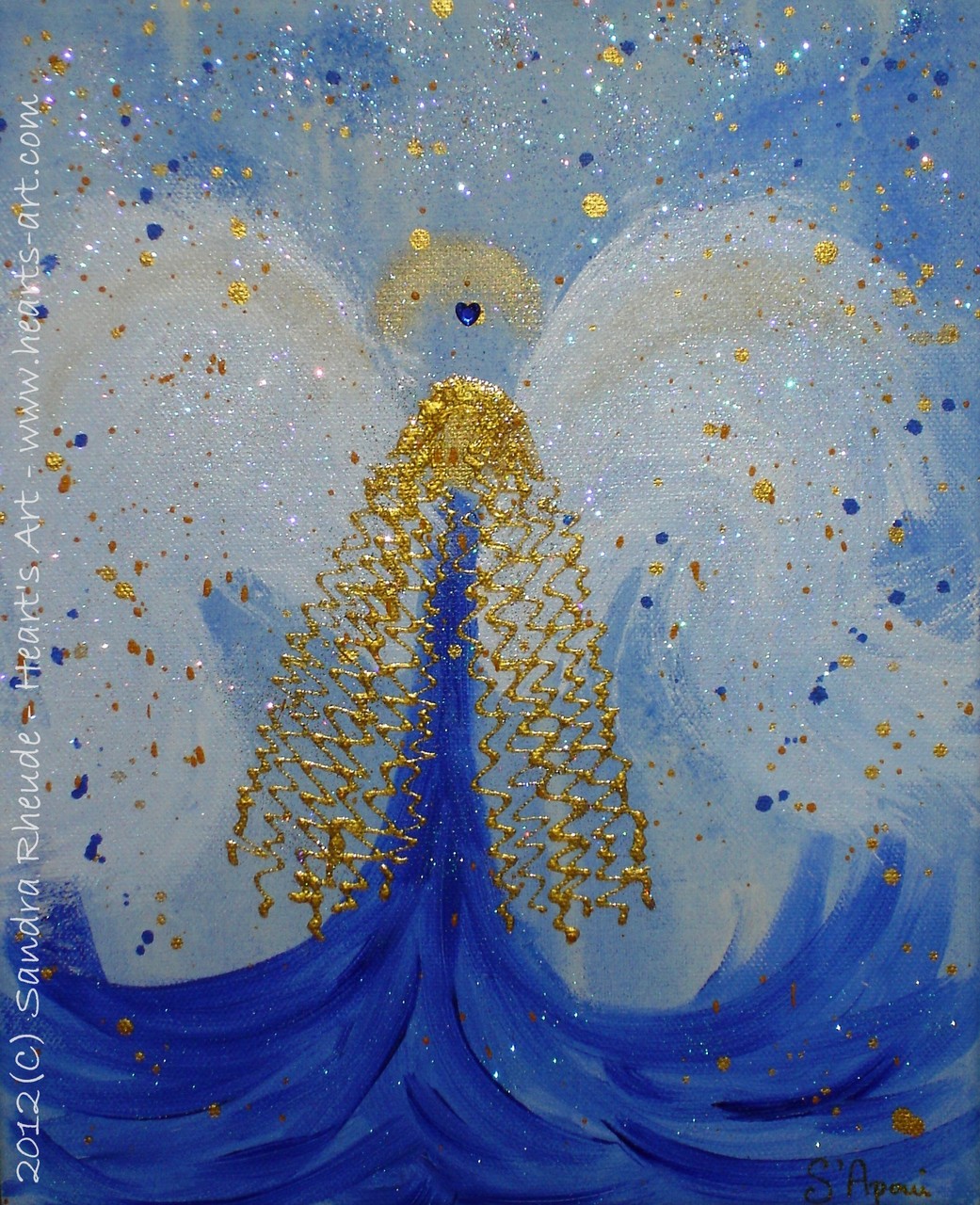 Kinder-Schutzengel 'Wild Tom' - 2012/11 - Acryl auf Leinwand - 24 x 30 cm - verkauft (Hamburg)
