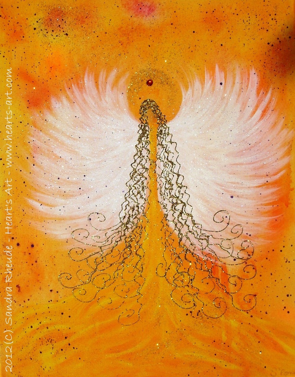 'Phoenix Angel' - 2012/64 - Acryl auf Leinwand - 40 x 50 cm - verkauft (Abu Dhabi)