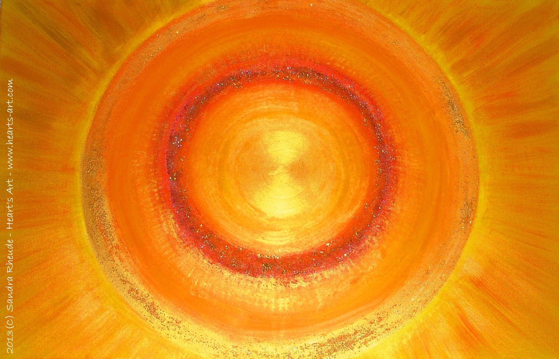 'Heart Light' - 2013/59 - Acryl/MixedMedia auf Leinwand - 115 x 75 cm - verkauft (München)