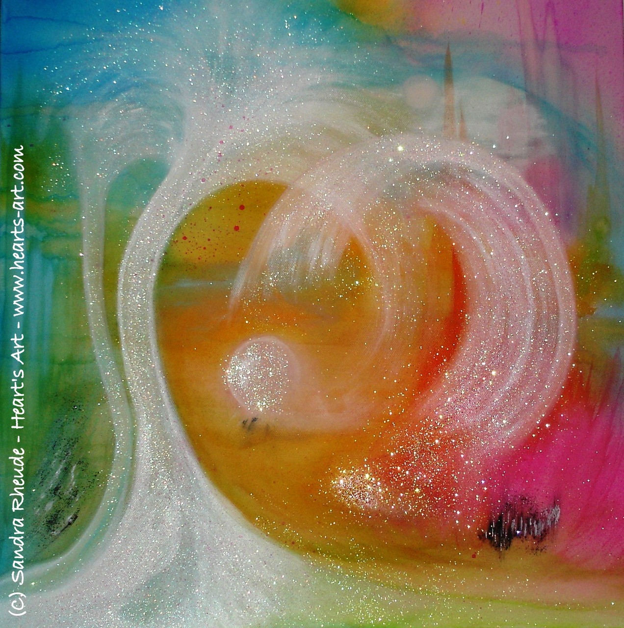 'Heart Opening' - 2012/80 - Acryl auf Leinwand - 50 x 50 cm - verkauft (Schweiz)