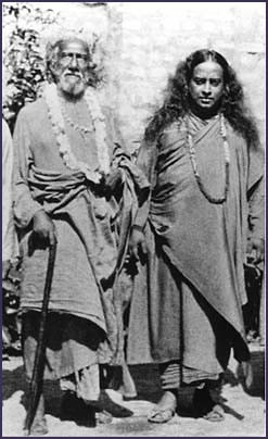 Paramahansa Yogananda et Sri Yukteswar Giri