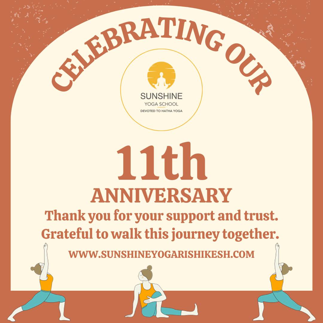 サンシャインヨガスクール11周年ー感謝と愛をこめてー