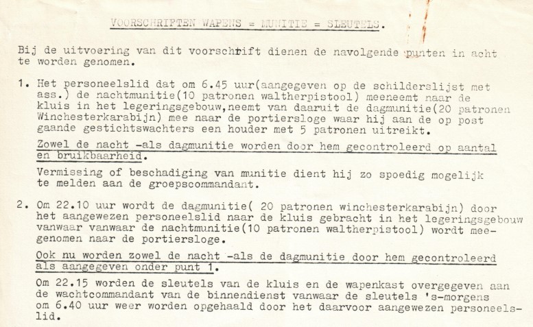 voorschrift wapers