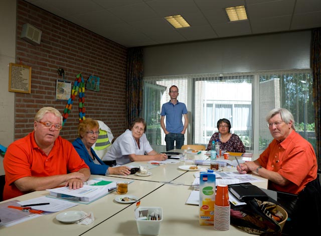 Het 1ste bestuur van het PG&O waar ik voorzitter van werd