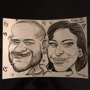 Animation caricaturiste, mariage, Moselle