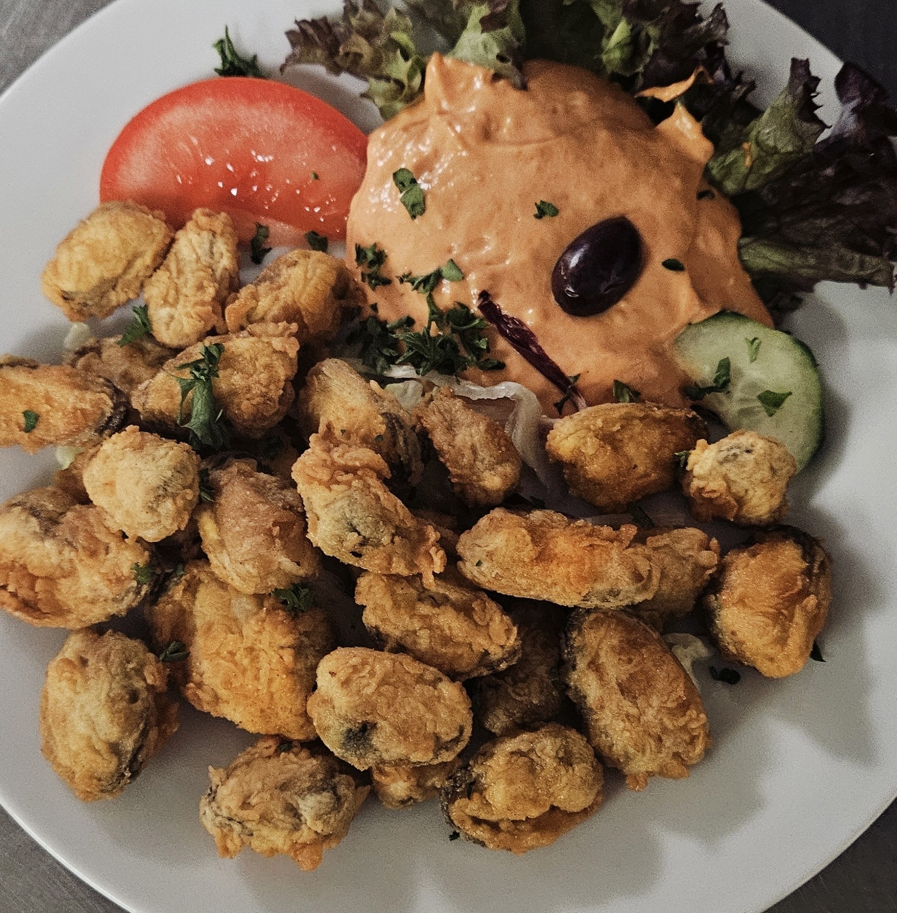 Frittierte Muscheln