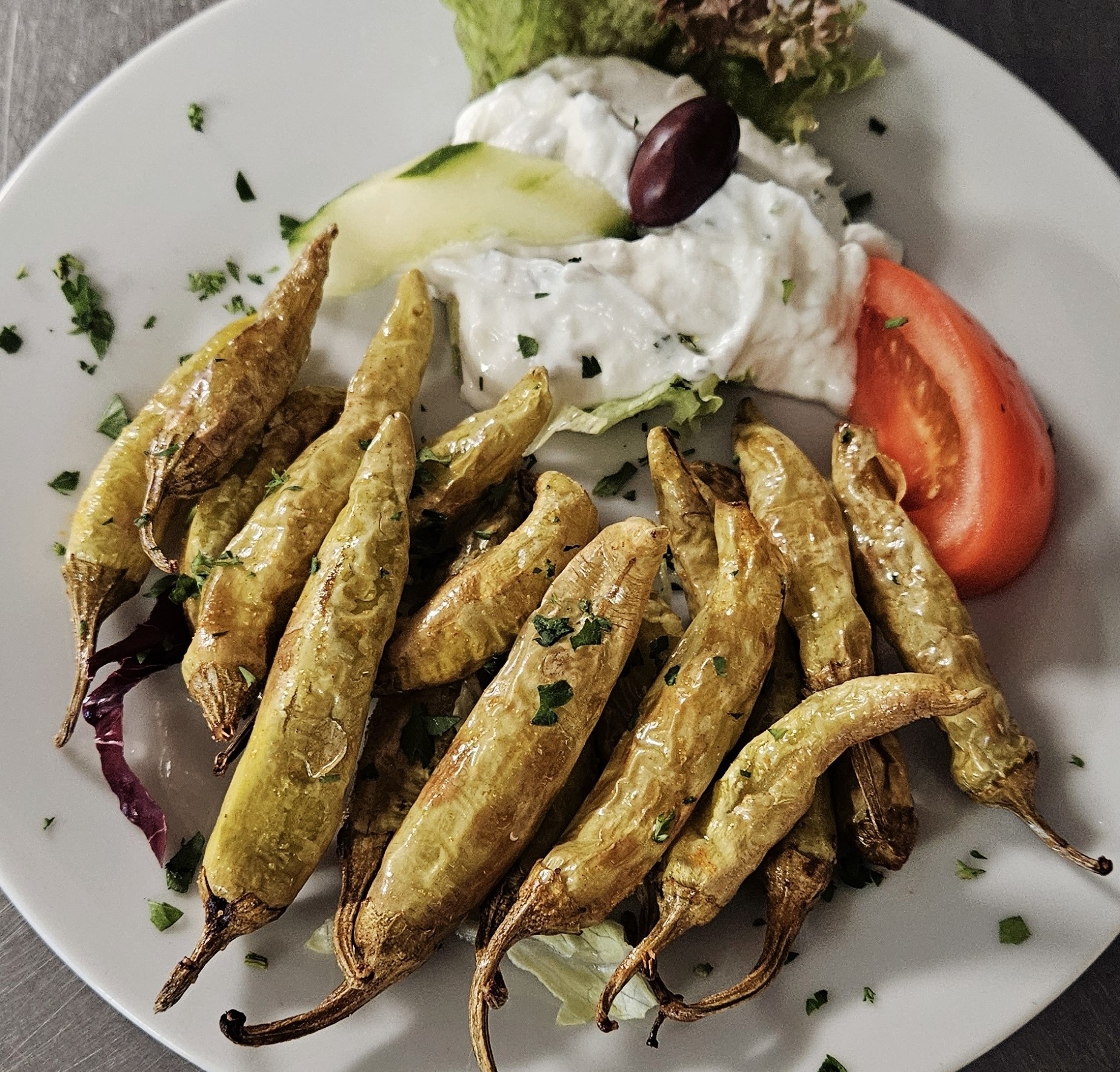 Frittierte Peperoni