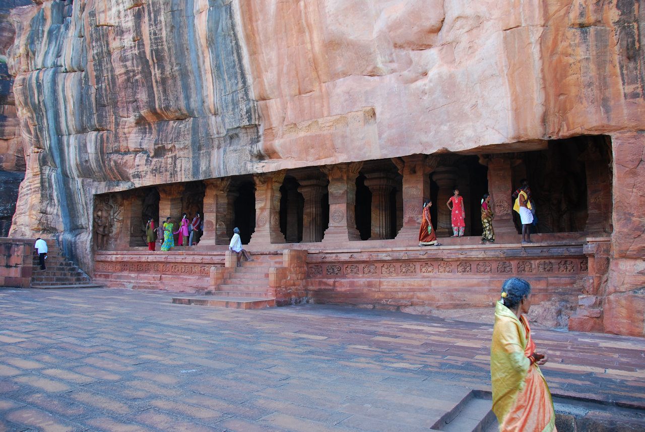 Badami, Karnataka 15.11.2010: Caves, probably 6th century