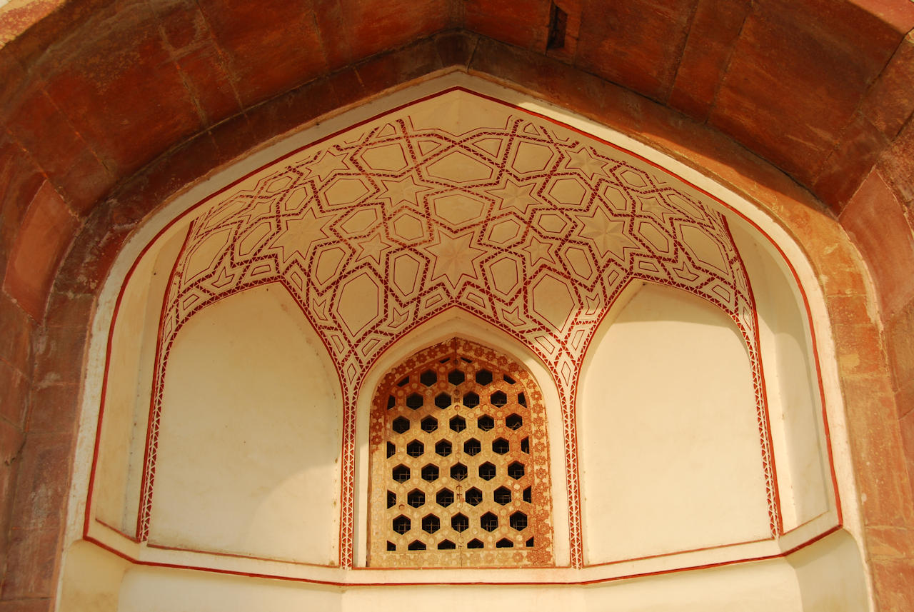 Delhi 08.11.2014: Humayun's Tomb, architectural details .