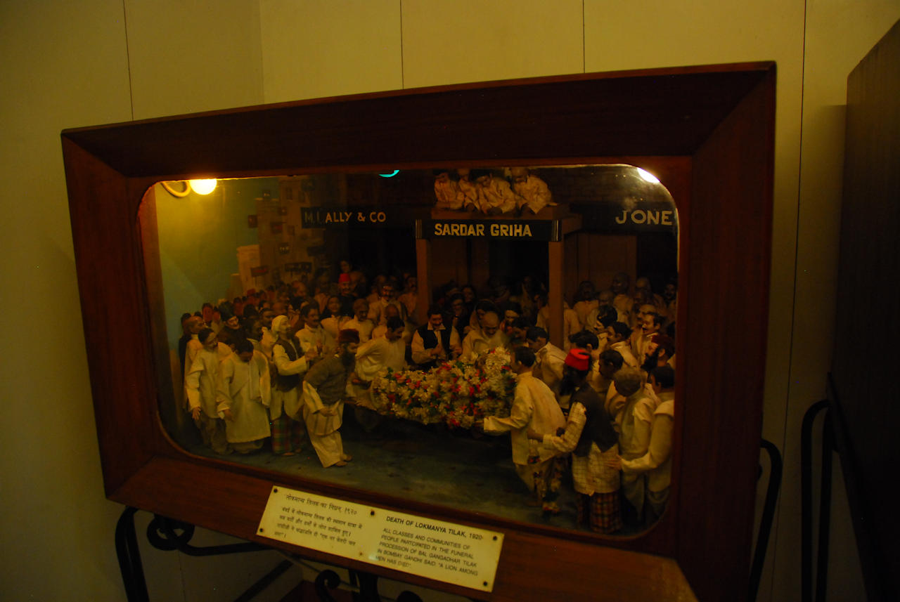 Delhi 07.11.2014: Gandhi Smriti, diorama depiciting a scene from Gandhi's life.