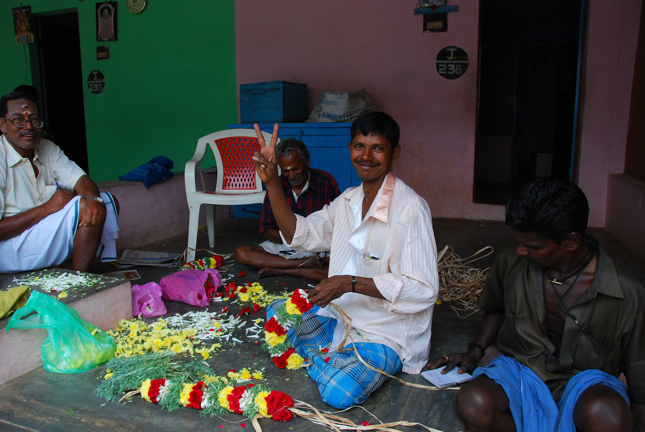Madurai 15.01.2012: Flower Market