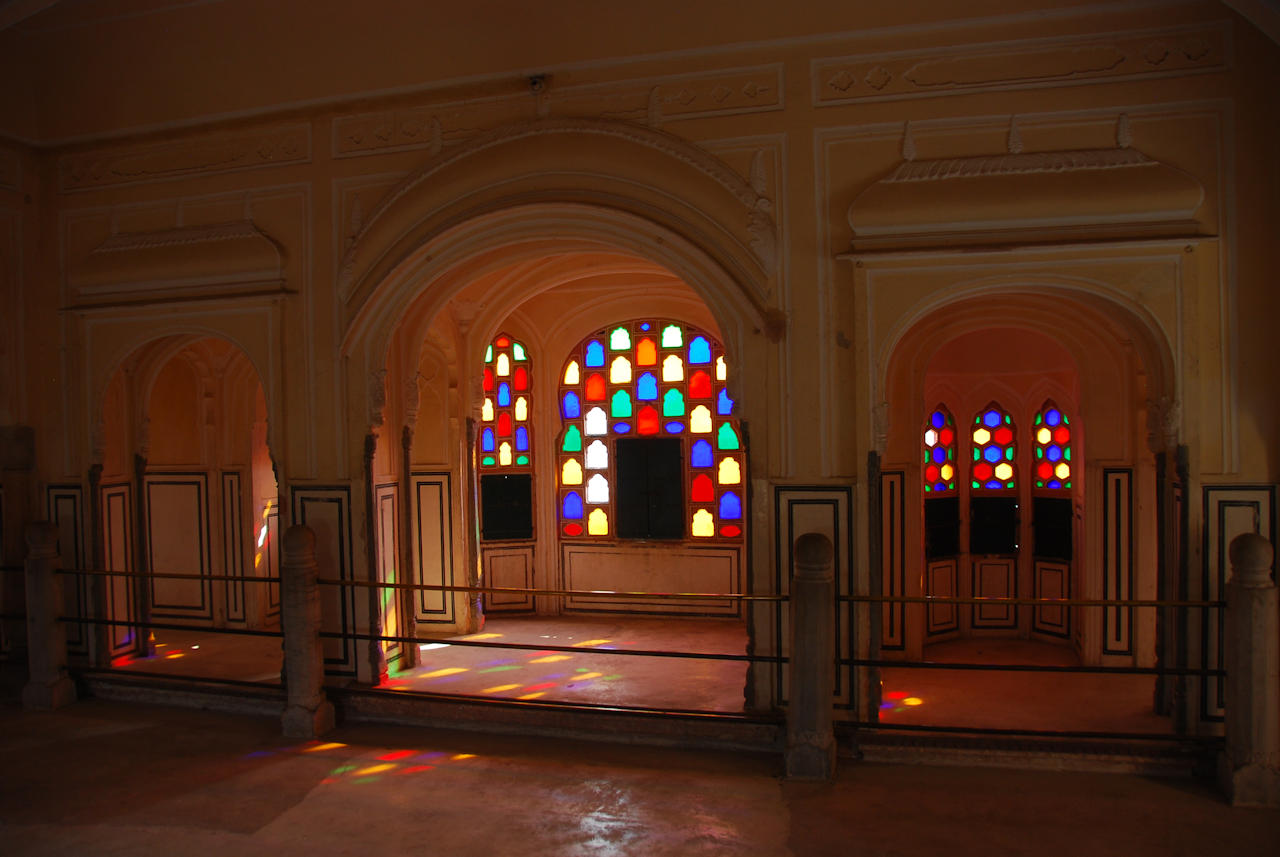 Jaipur 10.11.2014: Hawa Mahal, inside the palace.