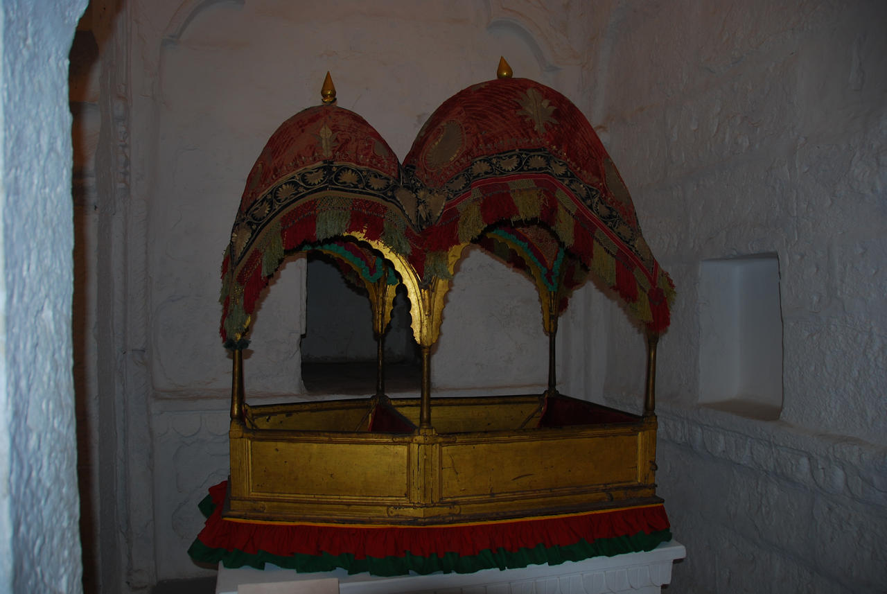 Jodhpur 13.11.2014: Gallerie of elephant's howdahs.