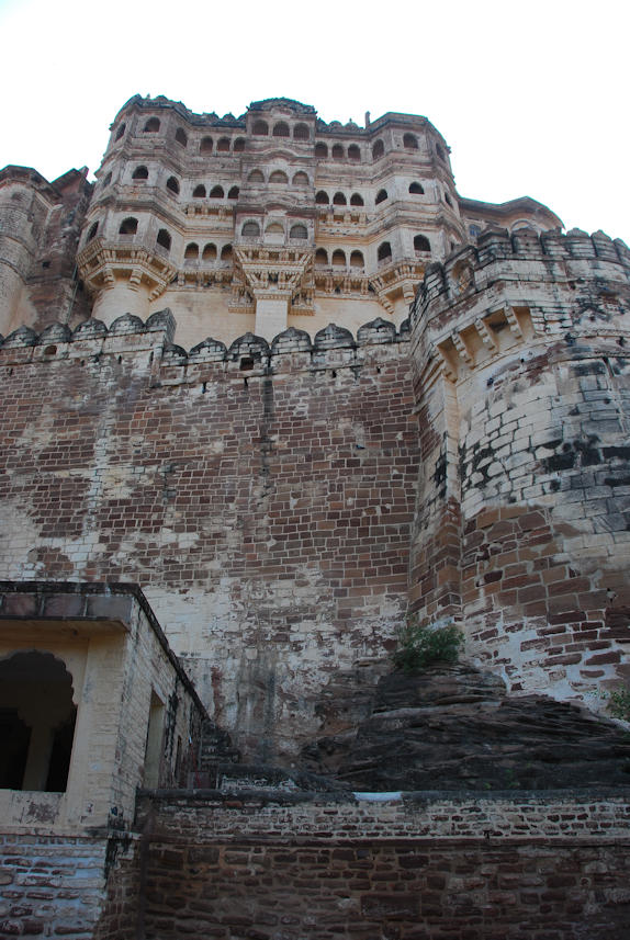Jodhpur 13.11.2014: The main structure  of today Mrhrangarh Fort dates from mid 17th century.