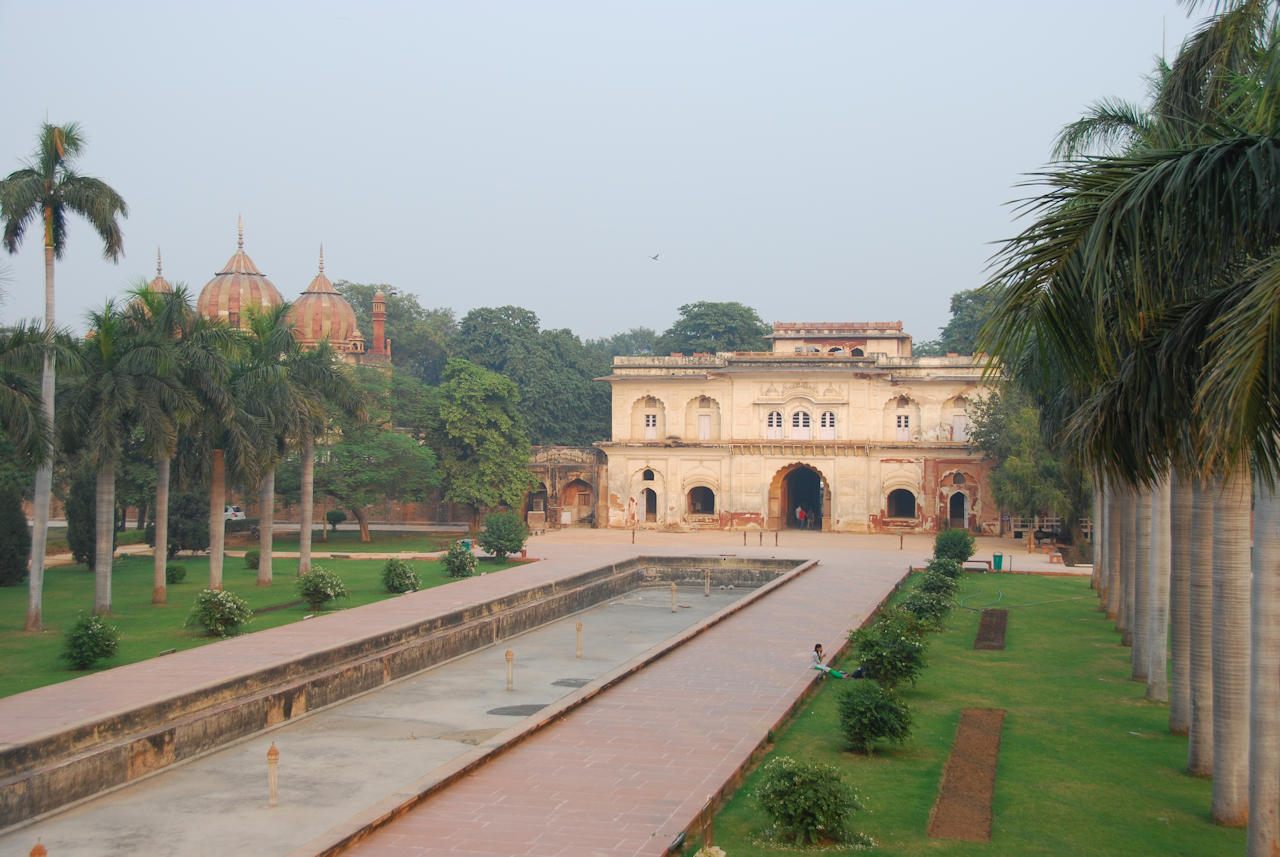 Delhi 07.11.2014: Safdarjang's Tomb, gardens and main entrance.