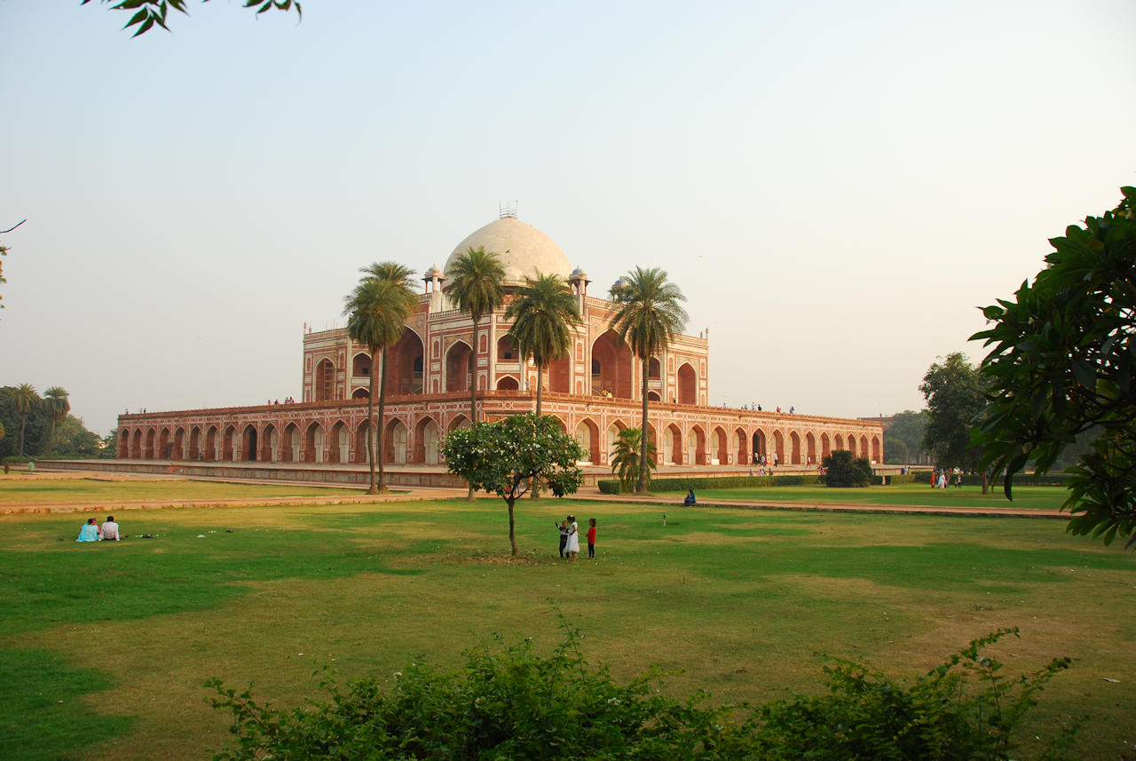 Delhi 08.11.2014: Humayun's Tomb, surrounded by 12 hectares of formal gardens.