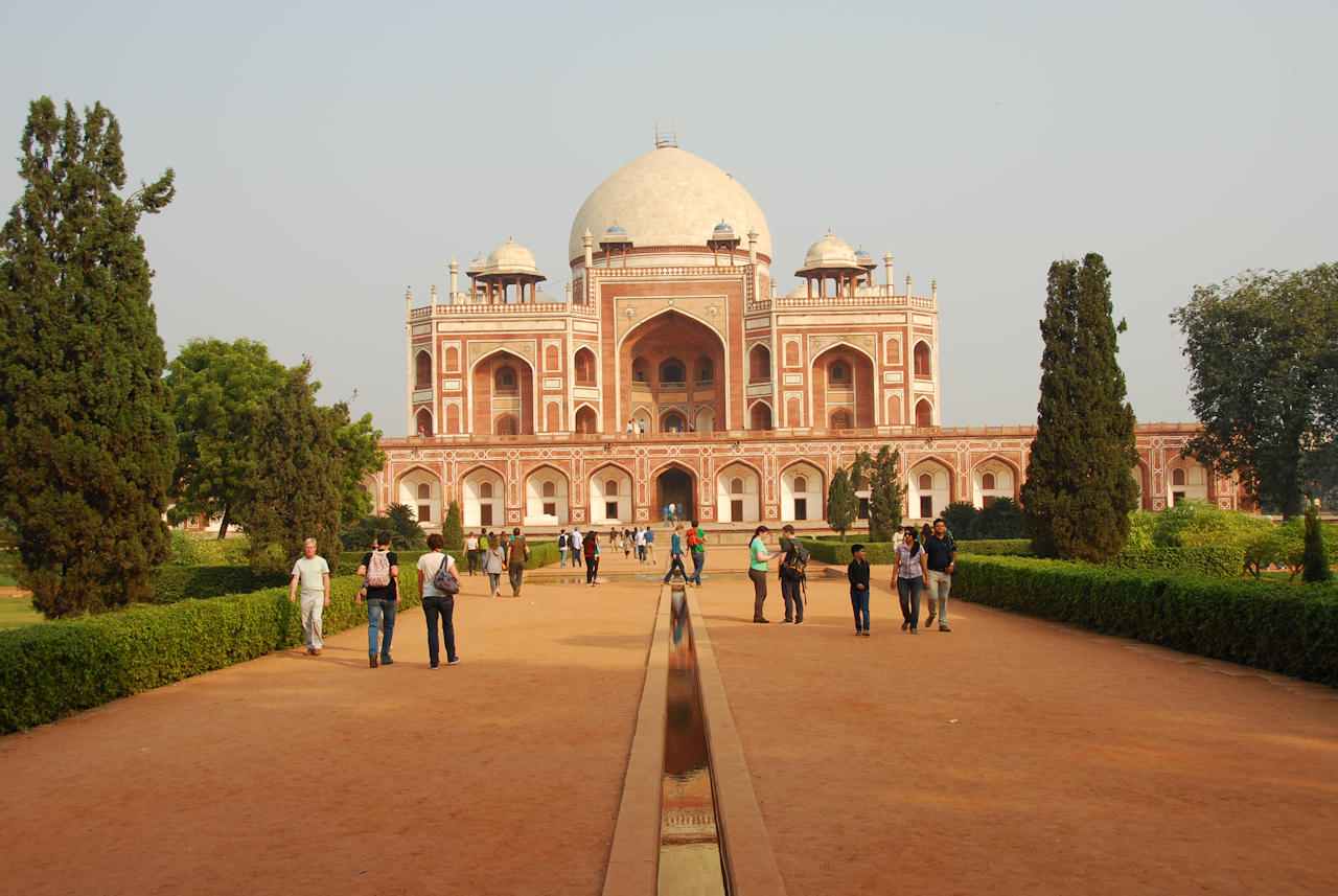 Delhi 08.11.2014: Humayun's Tomb, build mid 16th century by Haji Begum, his Persian-born senior wife.