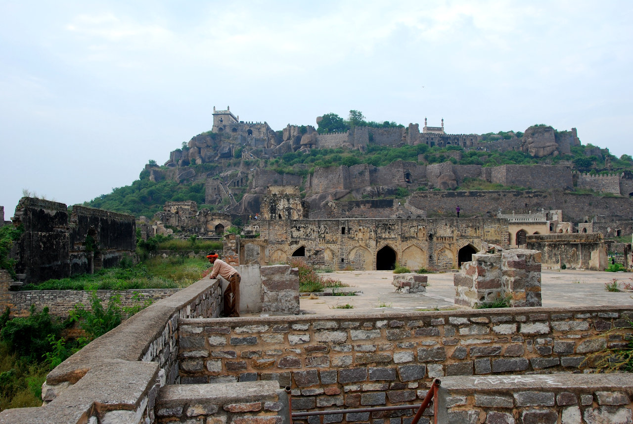 Hyderabad, 05.11.2010: Golconda Fort - location at Langer Khana