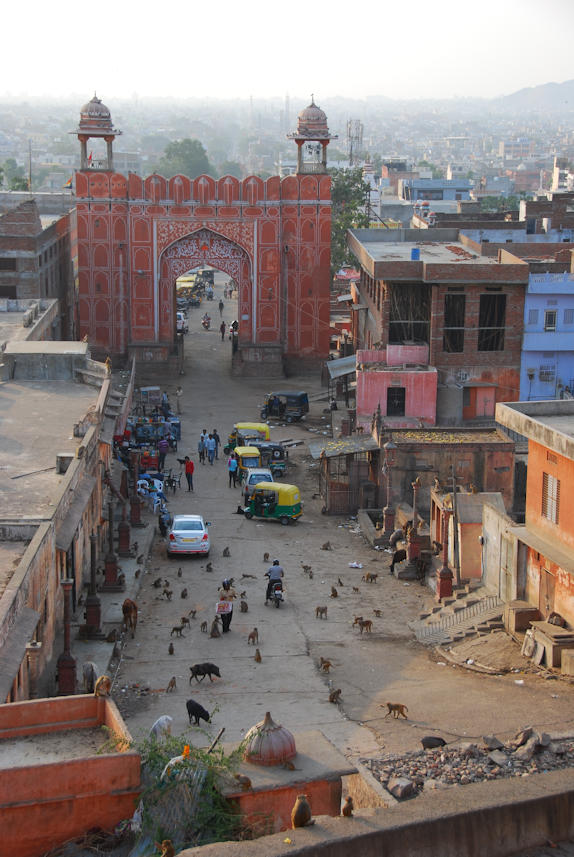 Jaipur 11.11.2014: Suraj Pol, at the east end of Jaipur.