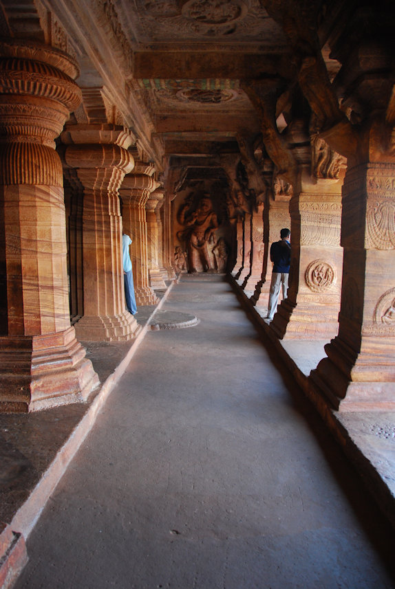 Badami, Karnataka 15.11.2010: Inside the caves.