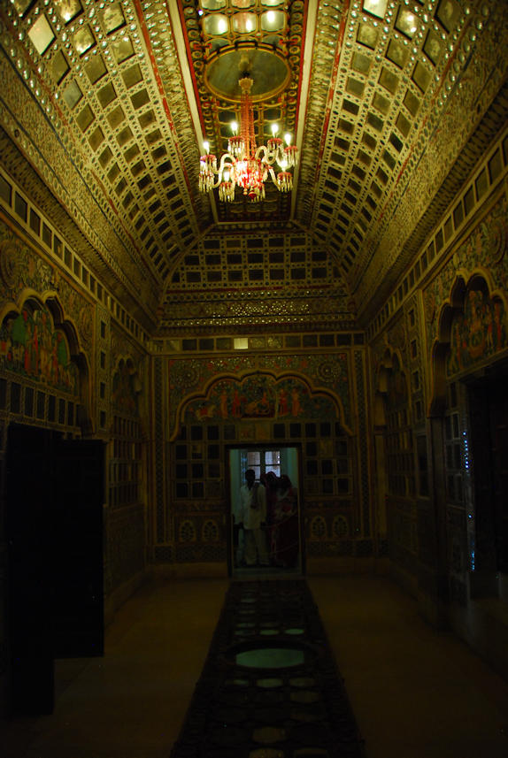 Jodhpur 13.11.2014: Mehrangarh Fort, Phul Mahal (Flower Palace), 18th century.