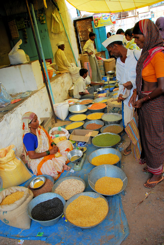 Badami, Karnataka 15.11.2010: Market