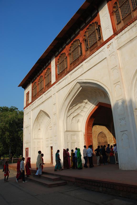 Delhi 06.11.2014: Red Fort, Naubat Khana (Drum House). Arriving guests dismounted here and where welcomed with musicians playing in the upper floor.