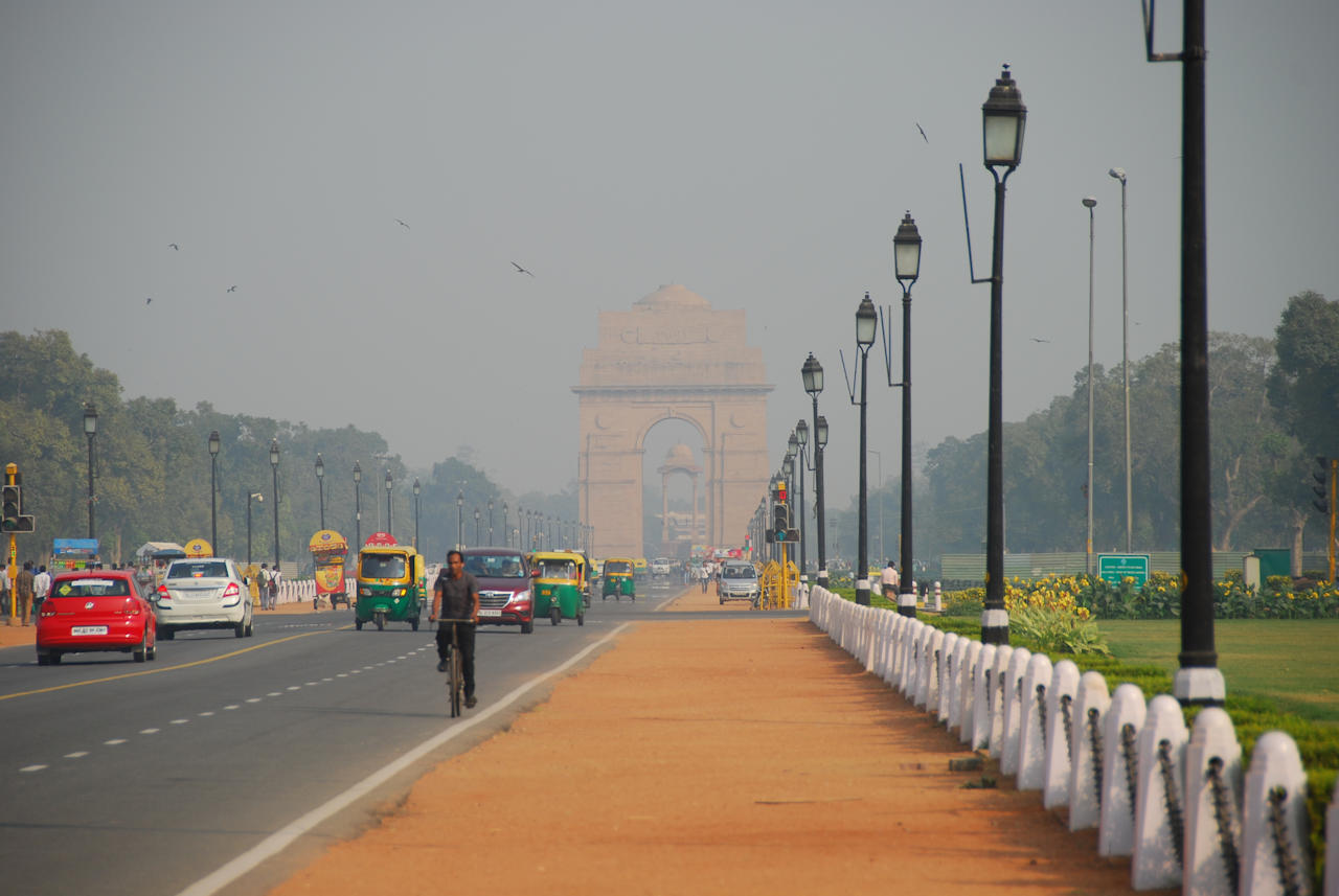Delhi 05.11.2014: India Gate, located eastern end of Rajpath.