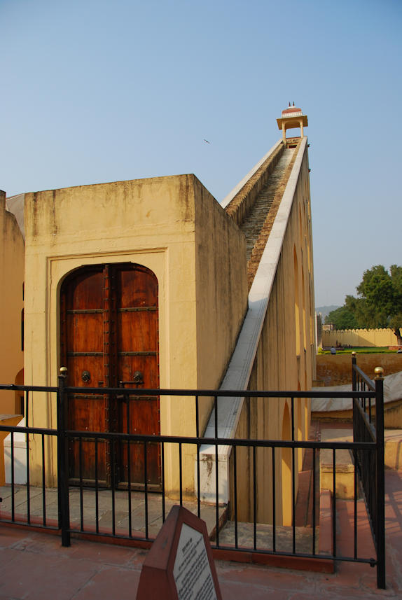 Jaipur 11.11.2014: The 27m high sundial is known by the name Brihat Samrat Yantra.